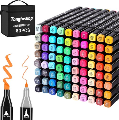 Colored marker set - 80,