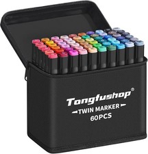 Tongfushop 60 Colored Marker