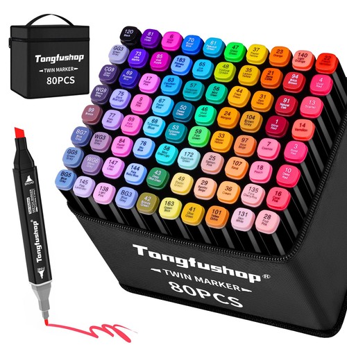 Colored alcohol markers - colored,