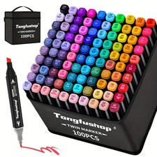 Tongfushop 100 Colored Markers