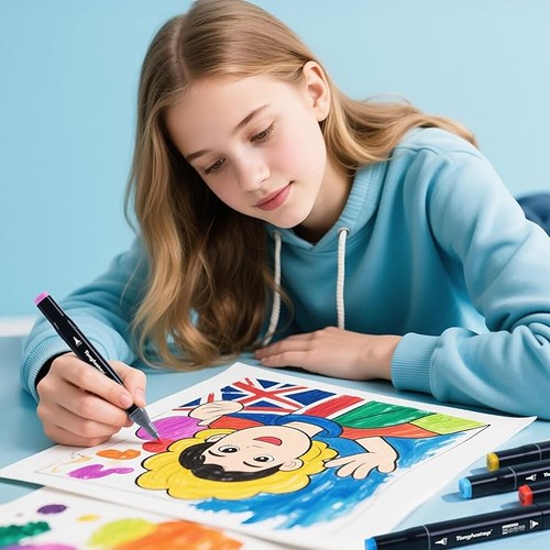 Colored markers - 80,