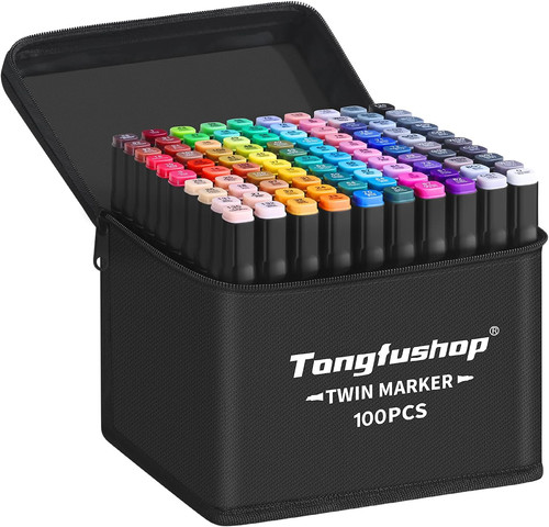 Tongfushop 100 colored marker - 100,